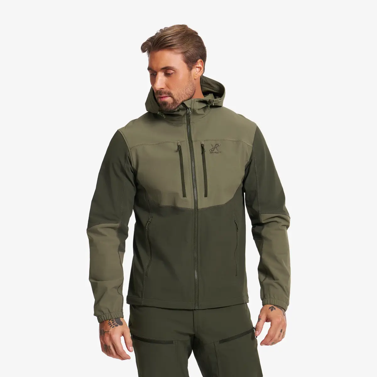 Edge Stretch Jacket Herre Forest Night/Kalamata, Størrelse:XS – Jakker > Softshelljakker Edge Stretch Jacket Herre Forest Night/Kalamata, Størrelse:XS – Jakker > Softshelljakker