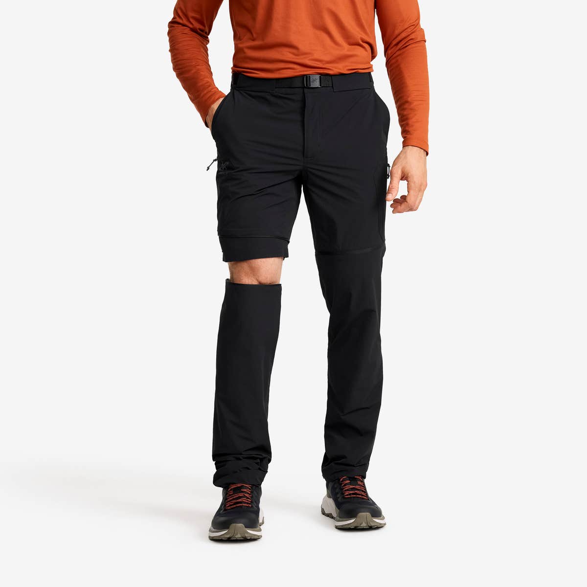 Elevate Hiking Zip-off Pants Herre Black, Størrelse:S – Zip-off-bukser Elevate Hiking Zip-off Pants Herre Black, Størrelse:S – Zip-off-bukser