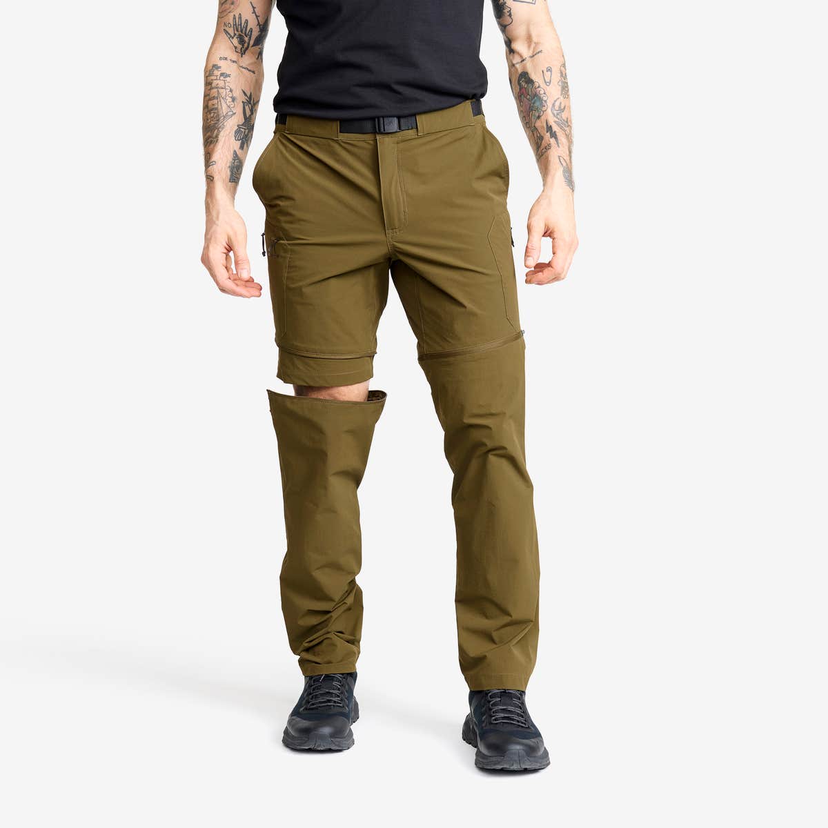 Elevate Hiking Zip-off Pants Herre Dark Olive, Størrelse:M – Zip-off-bukser Elevate Hiking Zip-off Pants Herre Dark Olive, Størrelse:M – Zip-off-bukser