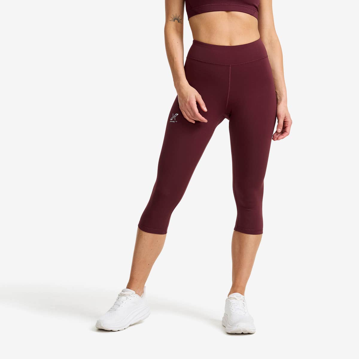 Flow High-waisted Capri Leggings Dame Winetasting, Størrelse:S – Outdoor Tights Flow High-waisted Capri Leggings Dame Winetasting, Størrelse:S – Outdoor Tights