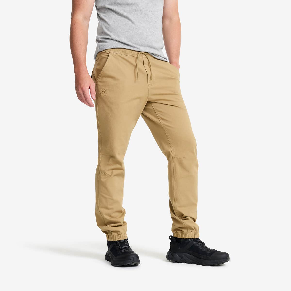 Oak Twill Stretch Joggers Herre Kelp Beige, Størrelse:XS – Outdoor Jeans Oak Twill Stretch Joggers Herre Kelp Beige, Størrelse:XS – Outdoor Jeans