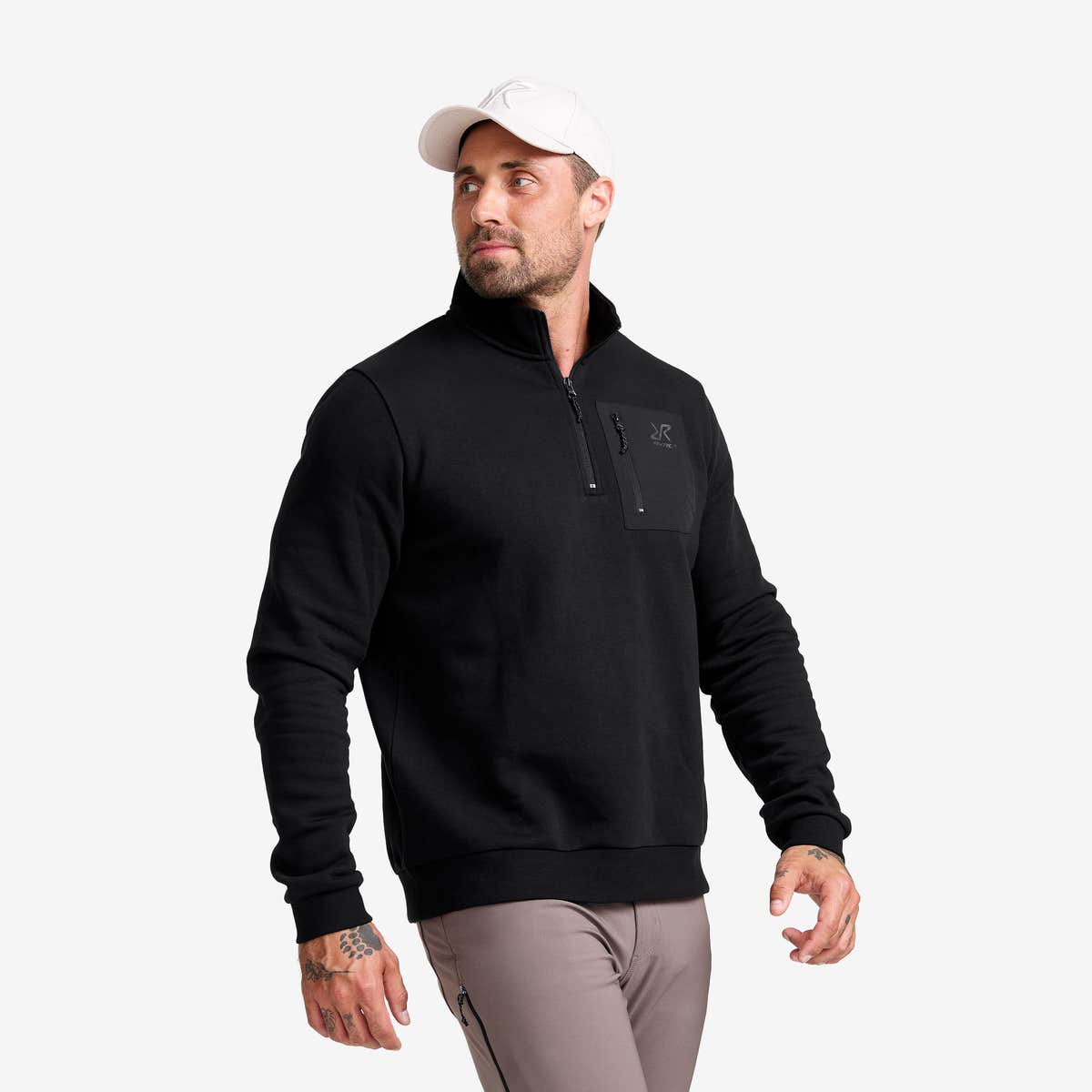 RVRC Half-zip Sweater Herre Black, Størrelse:XS – Herre > Overdele > Hoodies Og Sweatshirts RVRC Half-zip Sweater Herre Black, Størrelse:XS – Herre > Overdele > Hoodies Og Sweatshirts