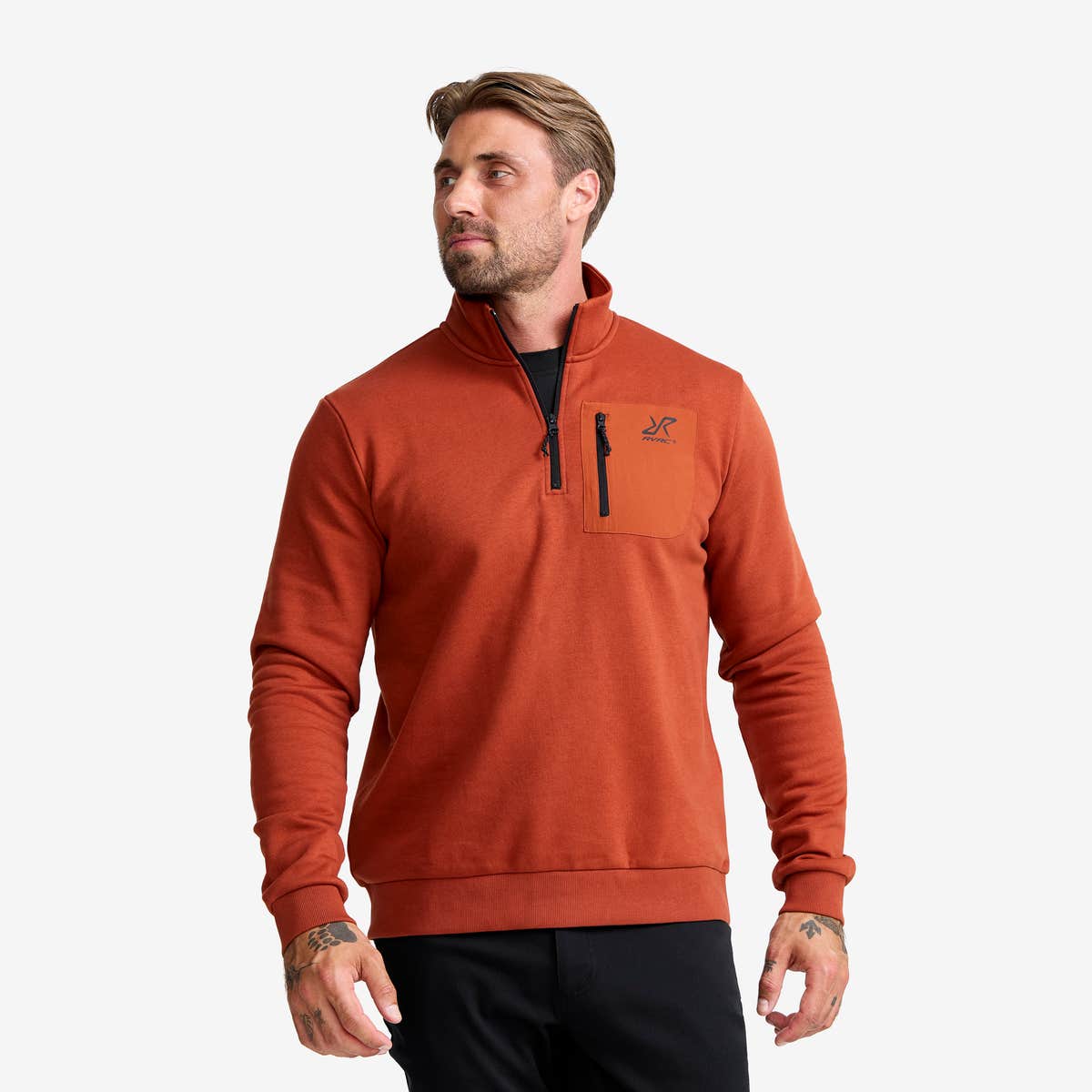 RVRC Half-zip Sweater Herre Rusty Orange, Størrelse:XS – Herre > Overdele > Hoodies Og Sweatshirts RVRC Half-zip Sweater Herre Rusty Orange, Størrelse:XS – Herre > Overdele > Hoodies Og Sweatshirts