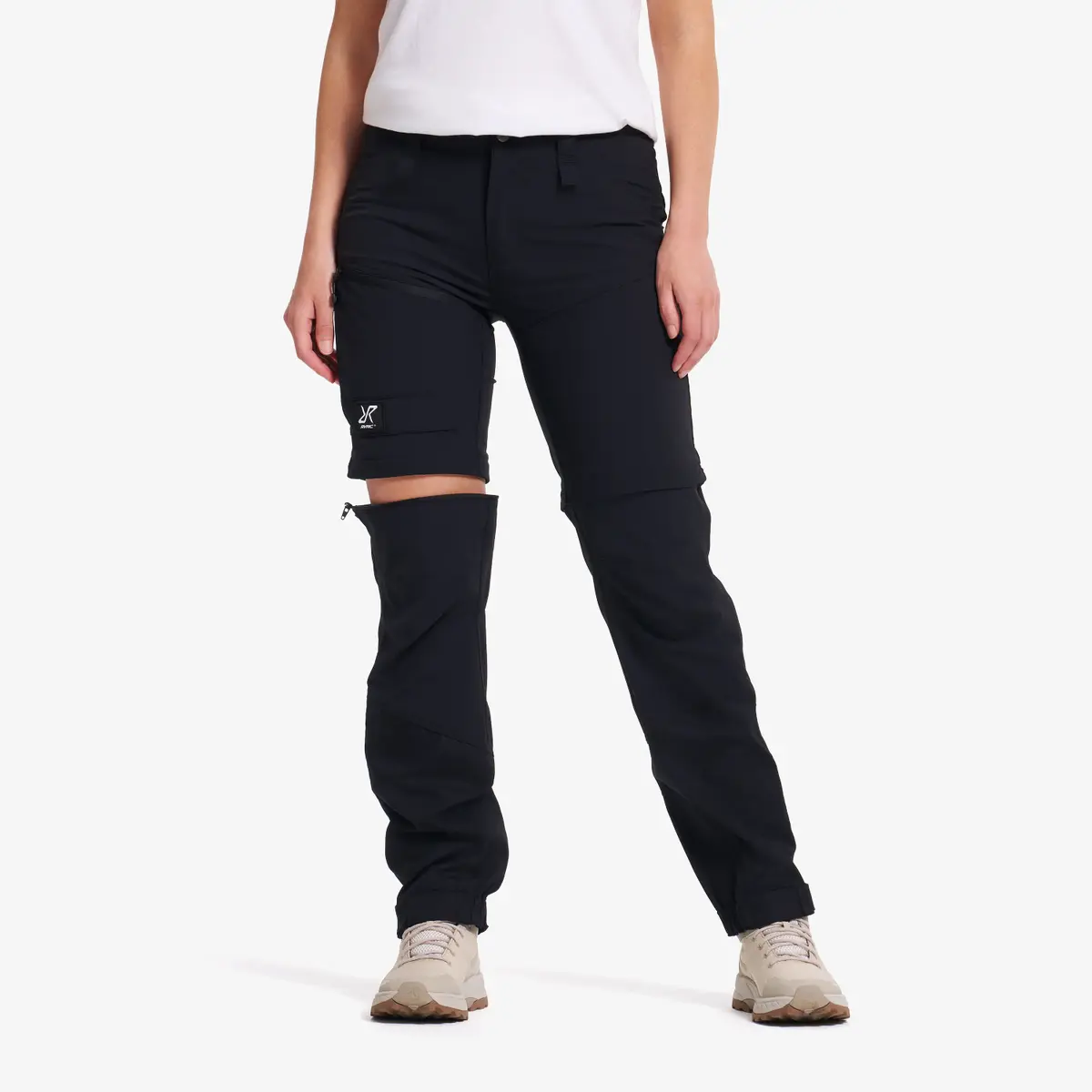 Range Pro Stretch T Zip-off Pants Dame Black, Størrelse:S – Zip-off-bukser Range Pro Stretch T Zip-off Pants Dame Black, Størrelse:S – Zip-off-bukser