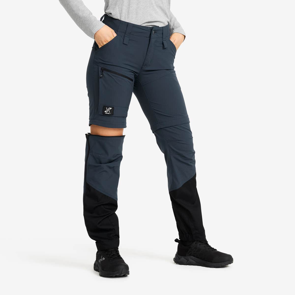 Range Pro Stretch T Zip-off Pants Dame Blueberry/Black, Størrelse:M – Zip-off-bukser Range Pro Stretch T Zip-off Pants Dame Blueberry/Black, Størrelse:M – Zip-off-bukser
