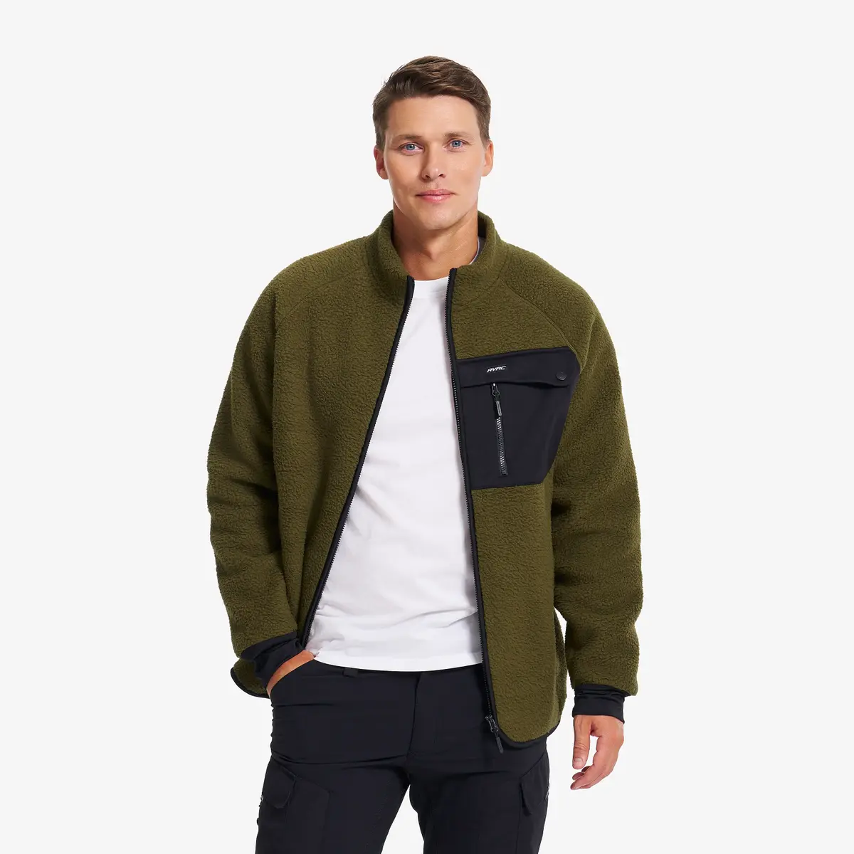 Sherpa Full-zip Fleece Jacket Herre Dark Olive, Størrelse:4XL – Herre > Overdele > Fleece & Midlayers Sherpa Full-zip Fleece Jacket Herre Dark Olive, Størrelse:4XL – Herre > Overdele > Fleece & Midlayers