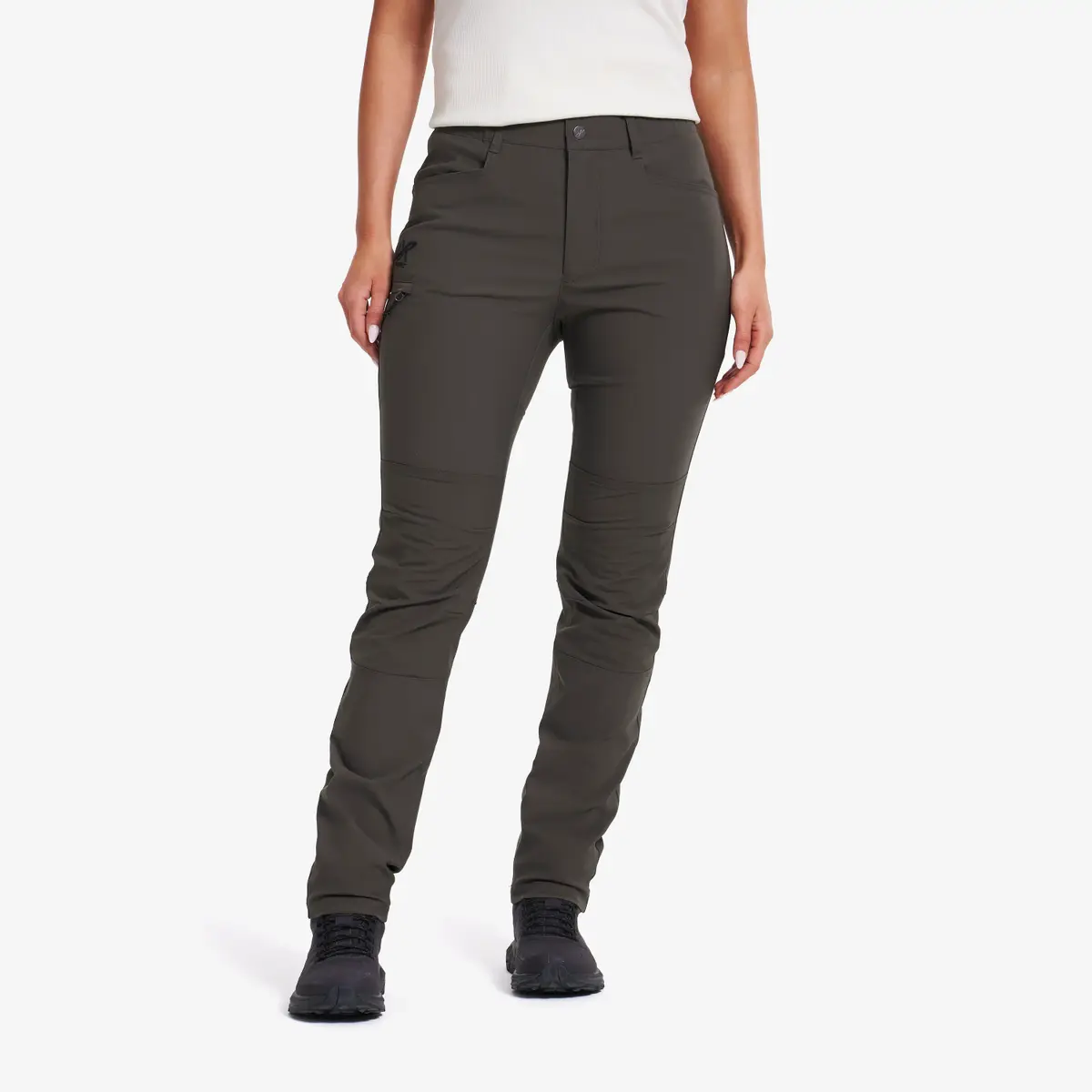 Twig High-waist Pants Dame Moss Gray, Størrelse:S – Outdoorbukse, Vandrebukse & Trekkingbukse Twig High-waist Pants Dame Moss Gray, Størrelse:S – Outdoorbukse, Vandrebukse & Trekkingbukse