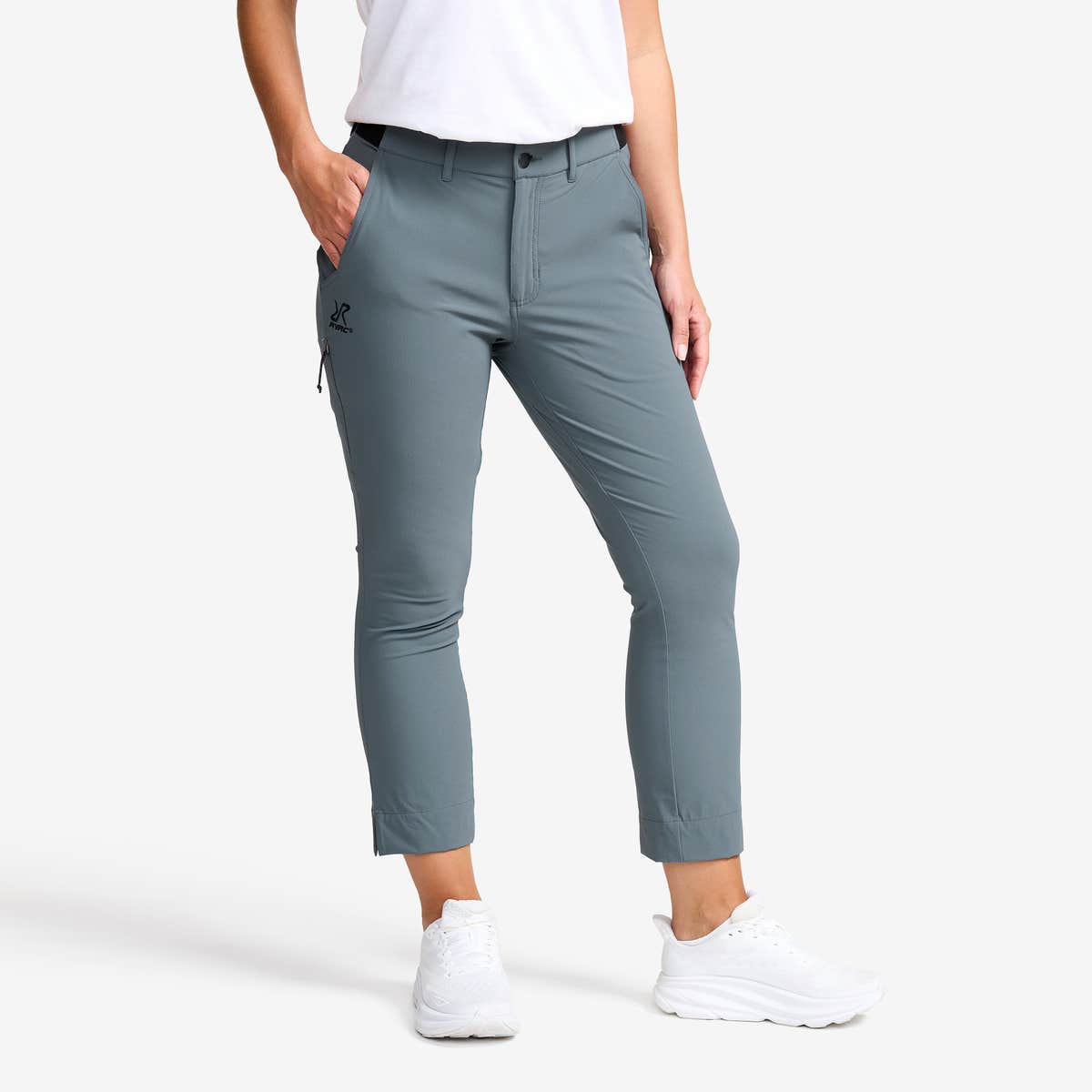 Variety High-waist Cropped Pants Dame Turbulence Blue, Størrelse:XS – Outdoor Jeans Variety High-waist Cropped Pants Dame Turbulence Blue, Størrelse:XS – Outdoor Jeans