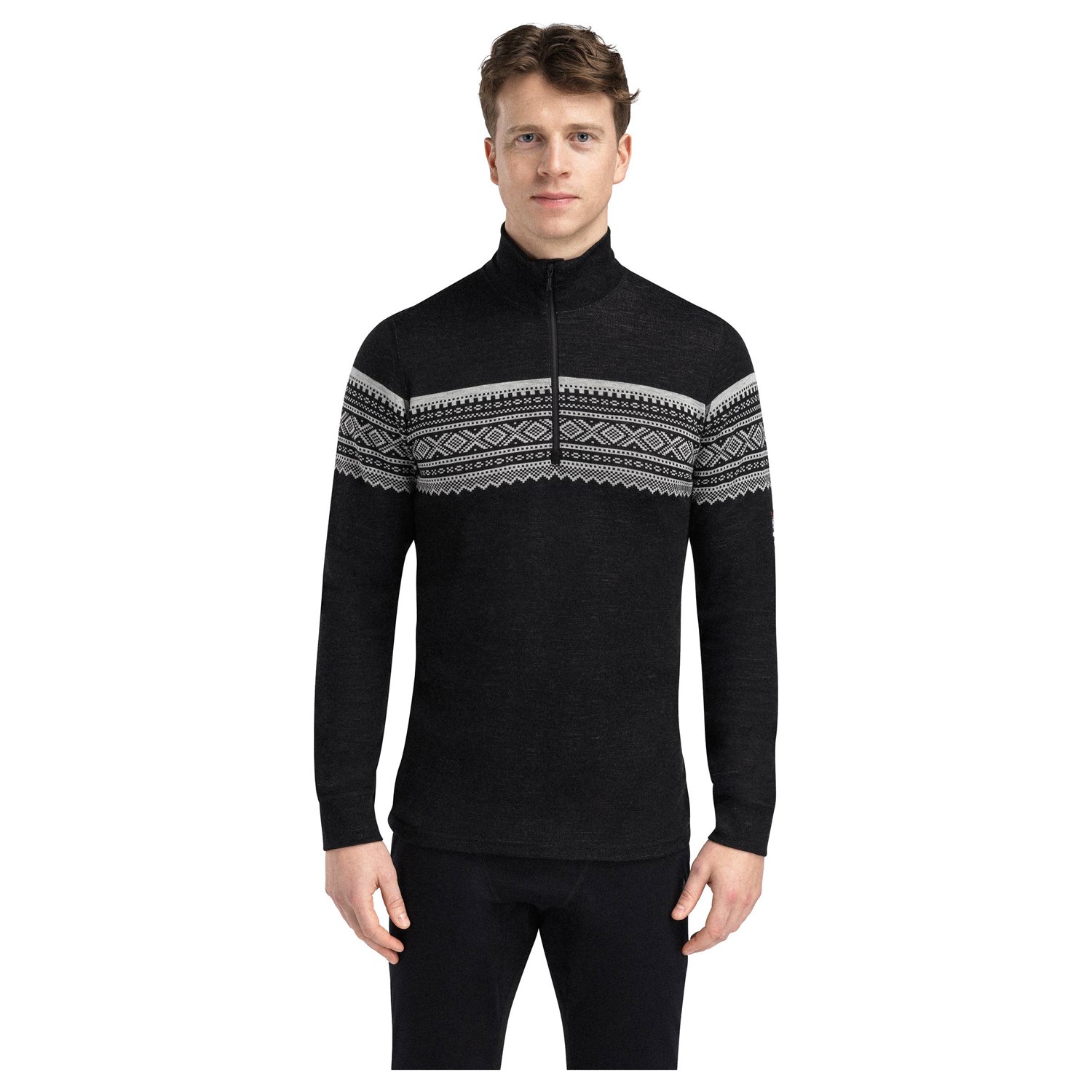 Aclima DesignWool Marius Mock Neck with Zip Herre M Sort Trøjer & sweaters Aclima DesignWool Marius Mock Neck with Zip Herre M Sort Trøjer & sweaters