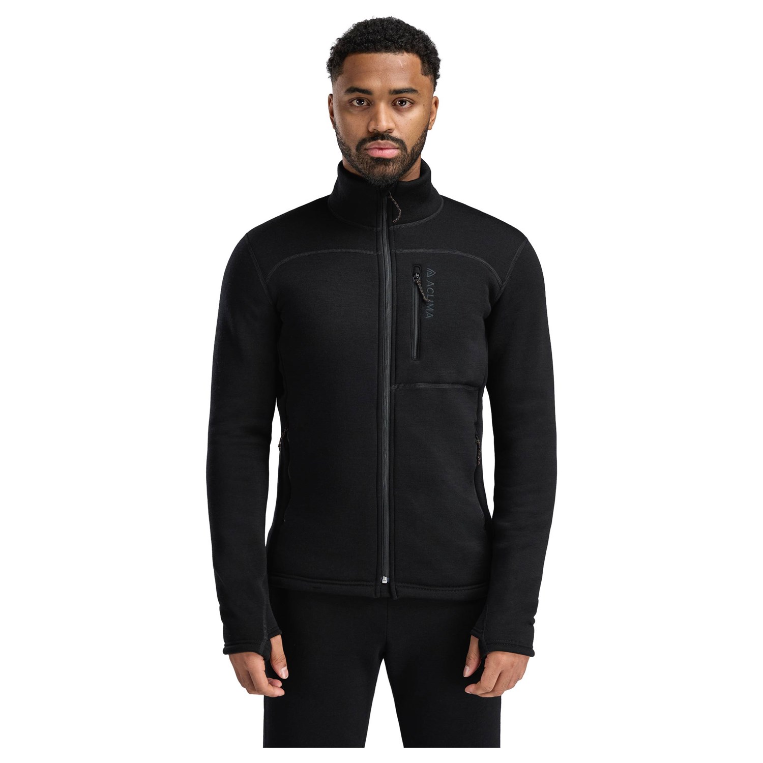 Aclima FleeceWool Jacket Herre S Sort Fleece Aclima FleeceWool Jacket Herre S Sort Fleece