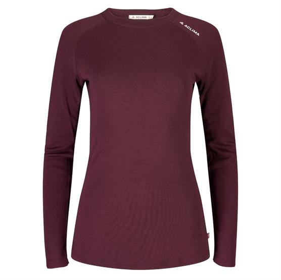 Aclima WarmWool Crewneck Womens, Fig Aclima WarmWool Crewneck Womens, Fig