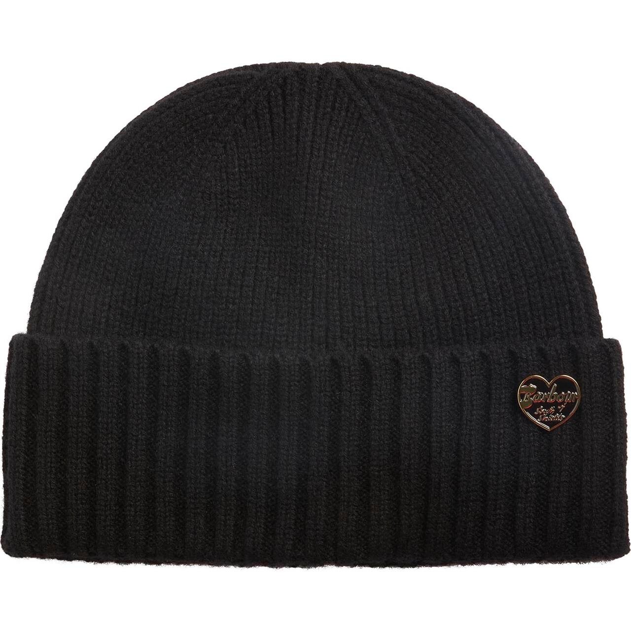 Barbour Womens Annette Knitted Beanie Hat (Sort (BLACK) One size) Barbour Womens Annette Knitted Beanie Hat (Sort (BLACK) One size)