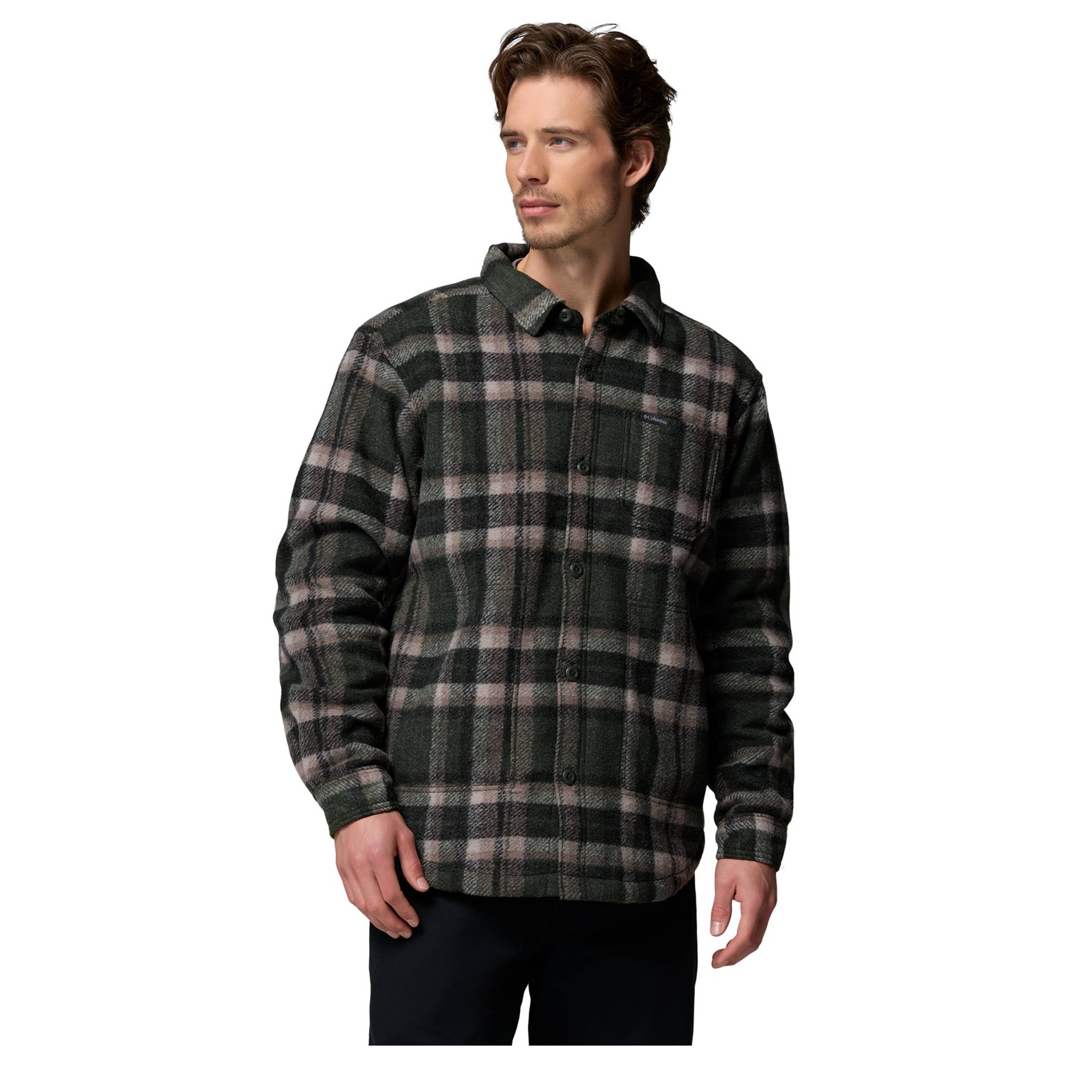 Columbia Hunter Arch Shirt Jacket Herre M Greenscape Track Plaid Skjorter Columbia Hunter Arch Shirt Jacket Herre M Greenscape Track Plaid Skjorter