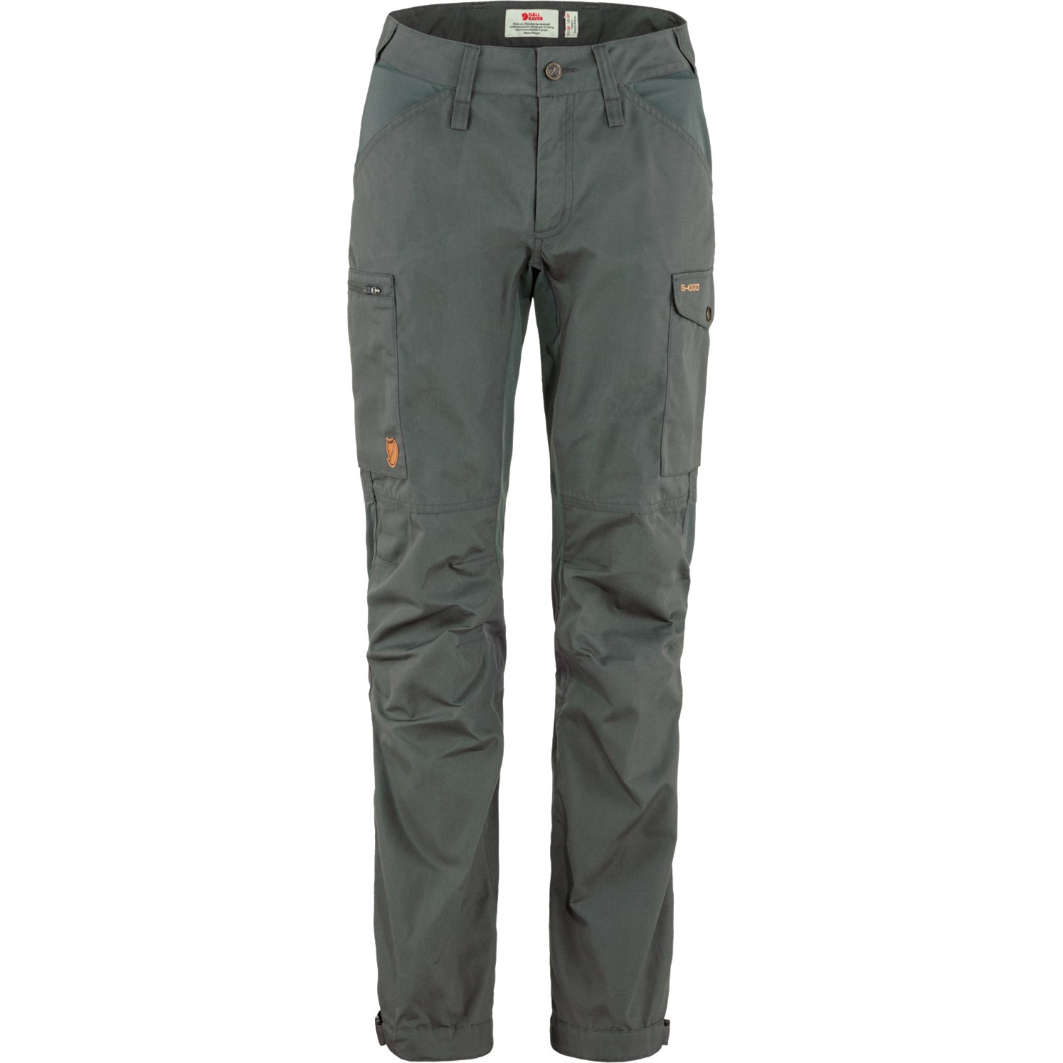 Fjällräven Kaipak Trousers Curved Dame 34 Grå/Brun Outdoor bukser Fjällräven Kaipak Trousers Curved Dame 34 Grå/Brun Outdoor bukser