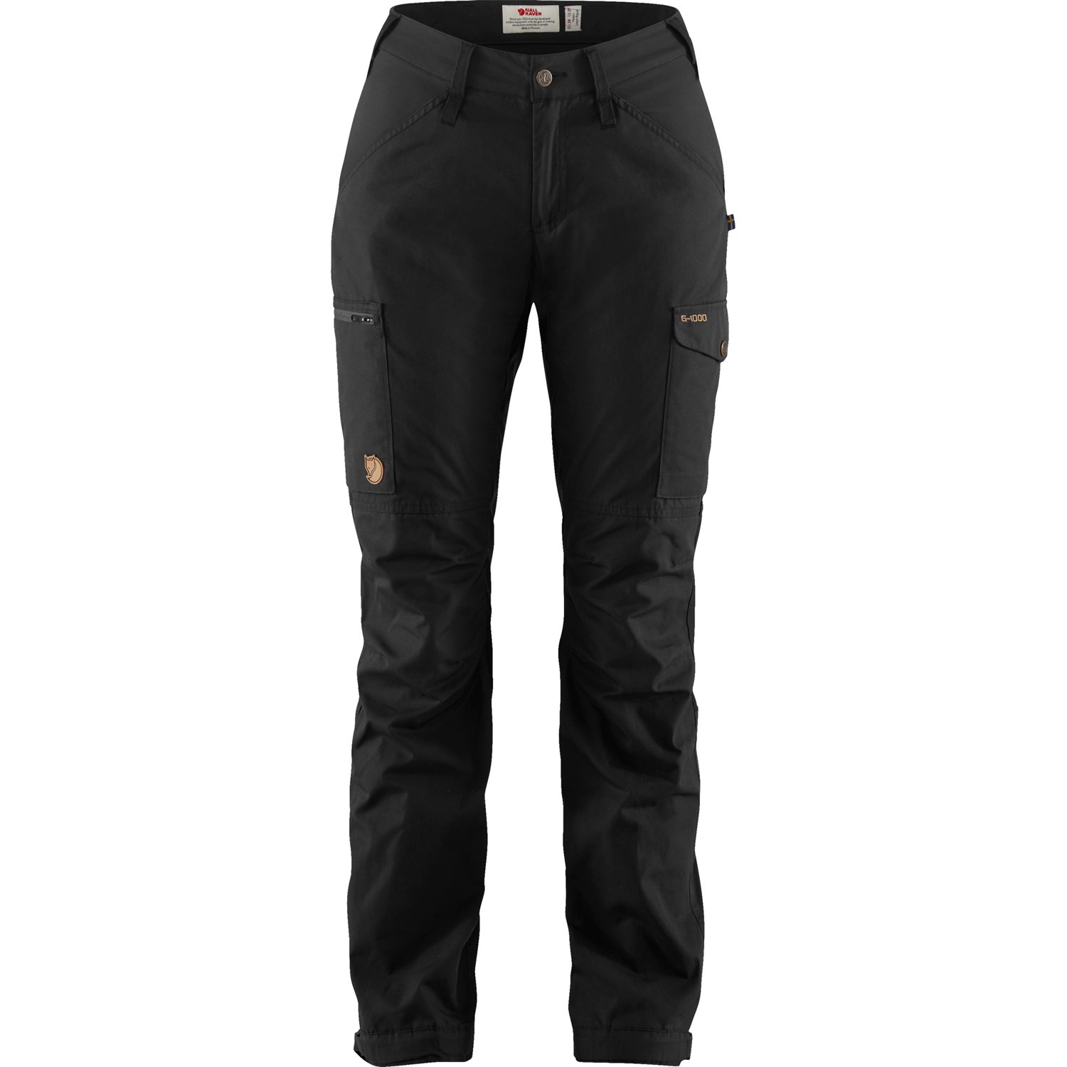 Fjällräven Kaipak Trousers Curved Dame 36 Sort Outdoor bukser Fjällräven Kaipak Trousers Curved Dame 36 Sort Outdoor bukser