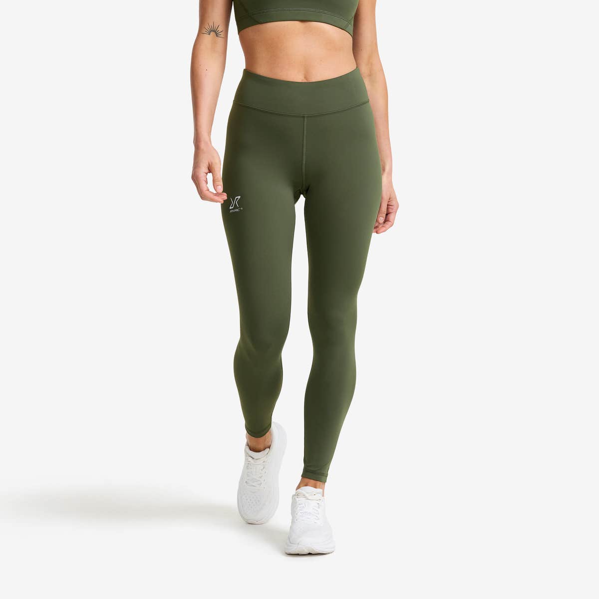 Flow High-waisted Leggings Dame Kambaba Green, Størrelse:4XL – Outdoor Tights Flow High-waisted Leggings Dame Kambaba Green, Størrelse:4XL – Outdoor Tights