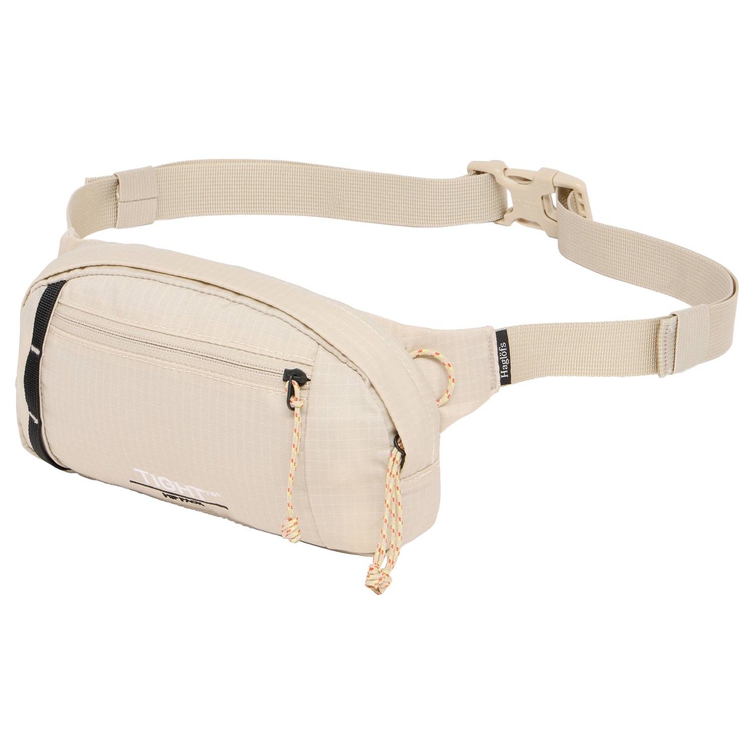Haglöfs Tight Hip Pack 1 Chalk Beige/True Black Bæltetasker Haglöfs Tight Hip Pack 1 Chalk Beige/True Black Bæltetasker