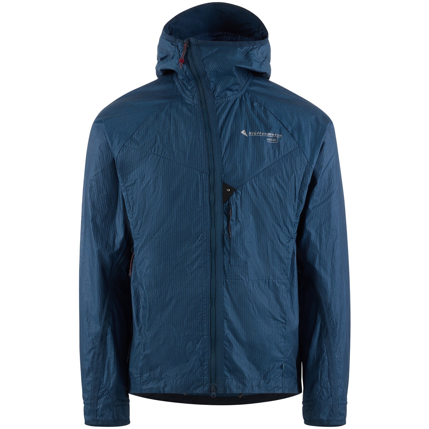 Klättermusen Ansur Hooded Wind Jacket Herre S Blå Windbreakers & G-1000® jakker Klättermusen Ansur Hooded Wind Jacket Herre S Blå Windbreakers & G-1000® jakker
