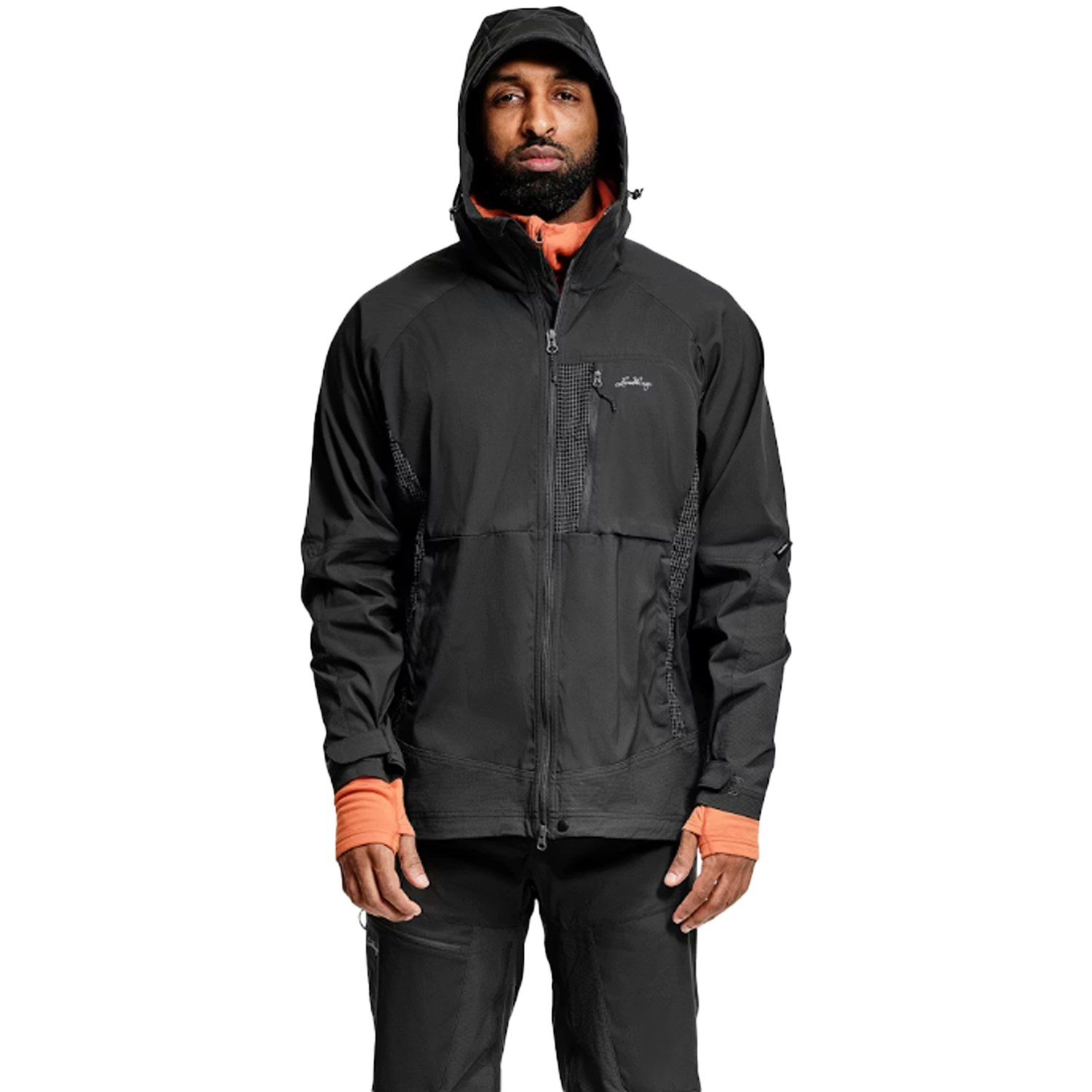Lundhags Padje Light Vent Jacket Herre M Grå/Sort Windbreakers & G-1000® jakker Lundhags Padje Light Vent Jacket Herre M Grå/Sort Windbreakers & G-1000® jakker